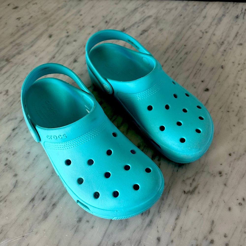 Tiffany Blue Crocs